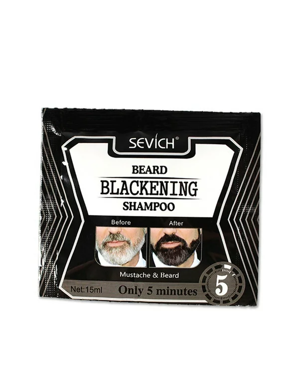Beard Blackening Shampoo Natural Beard Dyed Shampoo Without Stimulation Beard Care