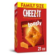 Cheez-It, Baked Snack Cheese Crackers, Extra Toasty, Family Size, 21 Oz