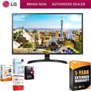 LG 32UD59-B 32-inch 3840x2160 Ultra HD 4k LED Monitor with FreeSync Bundle with Elite Suite 18 Standard Editing Software Bundle and 1 Year Extended Warranty