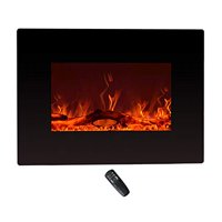 C-Hopetree Wall Mounted or Freestanding Electric Fireplace Heater with Remote and Thermostat, 22 inch Wide