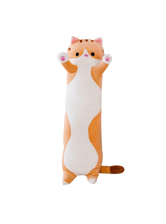 cyber mondy sale Transer Long Cotton Cute Cat Doll Plush Toy Soft Stuffed Sleeping Pillow 50CM Comfort Valentine's Day Gifts
