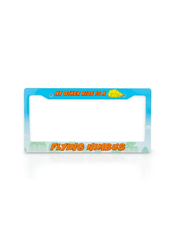 Dragon Ball Z License Plate Frame | My Other Ride Is A Flying Nimbus Cloud