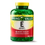 Spring Valley Vitamin E Softgels, 400 IU, 500 Count