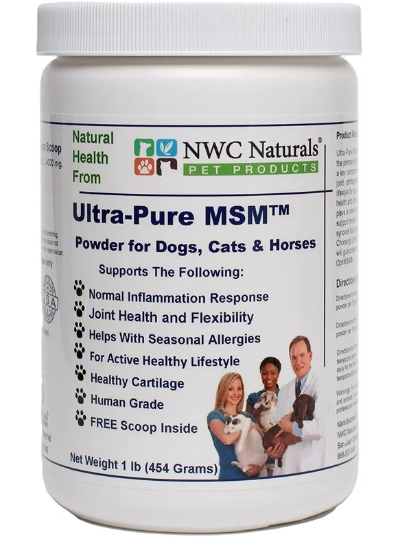 NWC Naturals Ultra-Pure MSM for Pets, 1-Pound