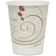 Solo Poly Lined Hot Paper Cups, Beige, 1000 / Carton (Quantity)