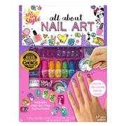 Just My Style All About Nail Art, D.I.Y. Custom Nail Art Activity Kit, Ages 6 & Up, 6 Vibrant Nail Colors