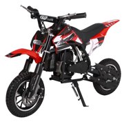 GoBowen 49CC 2-Stroke Kids Off-Road Dirt Bike Gas Powered Motorcycle(Oil Mix Required)-RD
