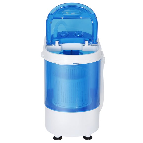 ZENSTYLE 6lbs Capacity Mini Washing Machine Compact Counter Top Washer w/Spin Cycle Basket and Drain Hose