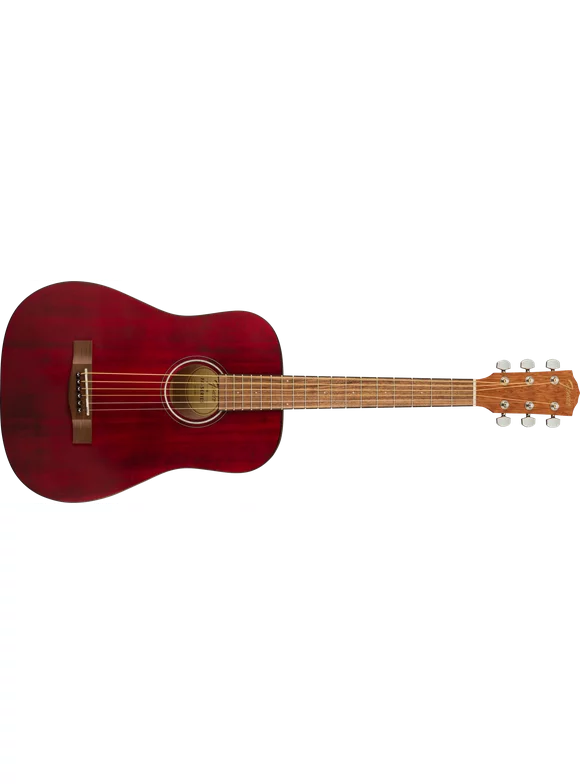 Fender  Model FA-15 Red 3/4 Size Steel Stringed Acoustic Guitar with Gig Bag