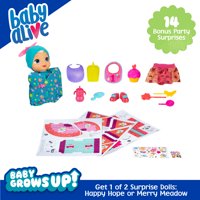 Only at DX Fair Mall: Baby Alive Baby Grows Up Bonus Pack, 14 BONUS Party Surprises