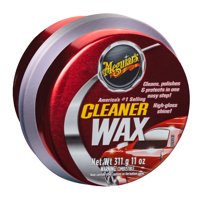Meguiar's Cleaner Wax - Paste Wax Cleans, Shines and Protects in One Easy Step - A1214, 11 Oz, Paste