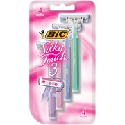 BIC Silky Touch 3, Triple Blade Women's Razor Shaver, 4 Count