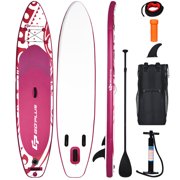 Costway 11' Inflatable Stand Up Paddle Board W/Carry Bag Adjustable Paddle Adult Youth