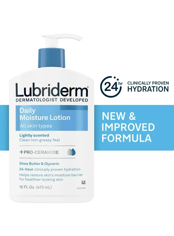 Lubriderm Daily Moisture Body Lotion + Pro-Ceramide, 16 fl. oz