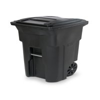 Toter 64 Gal. Trash Can Black with Wheels and Lid