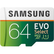 SAMSUNG: EVO Select 128GB Microsdxc UHS-I U3 100Mb/S Full HD & 4K UHD Memory Card with Adapter (MB-ME128HA)