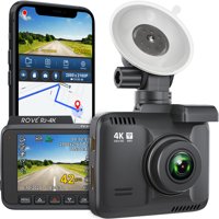 Rove R2-4K Dash Cam 2160P UHD Dash Camera for Cars with Night Vision, 150 Wide Angle, WDR, 24-HR Parking Monitor, Built-In WiFi & GPS, Supports 512GB Micro-SD Card