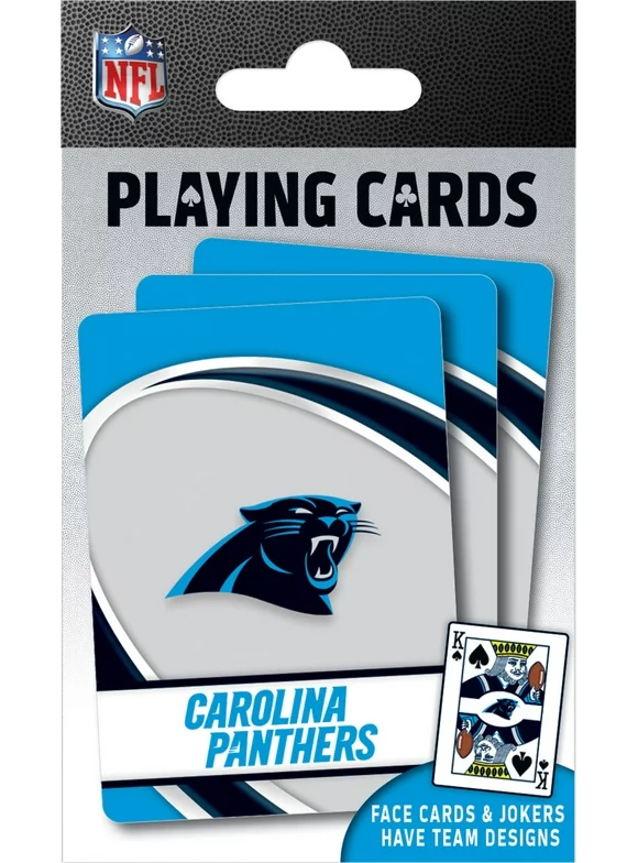 MasterPieces Family Games - NFL Carolina Panthers Playing Cards