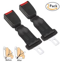 2 Pcs 8" Car Seat Belt Extender Vehicle Seat Belt Extension Strap Buckle