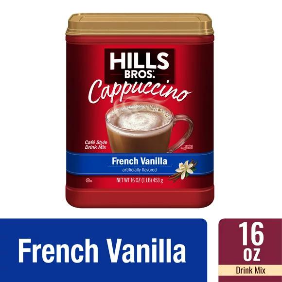 Hills Bros. Instant Cappuccino Mix, French Vanilla, 16 oz (Pack of 1)