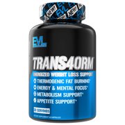 Evlution Nutrition Trans4orm Thermogenic Weight Loss Supplement, 60 Capsules