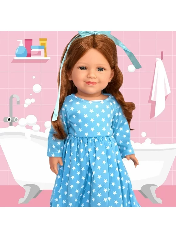 18 Inch Doll Clothes- MBD Blue Star Nightgown Fits 18 Inch Dolls