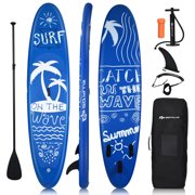 Goplus 9.8'/10'/11' Inflatable Stand Up Paddle Board W/Carry Bag Adjustable Paddle Adult Youth