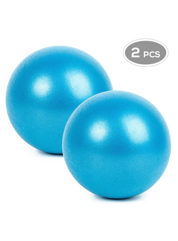 25cm 2 Pcs Yoga Ball Anti-burst Thick Stability Ball Mini Pilates Barre Physical Ball