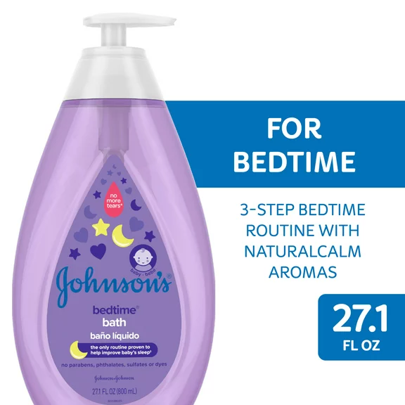 Johnson's Bedtime Baby Bubble Bath with Calming Aromas, 27.1 fl. oz