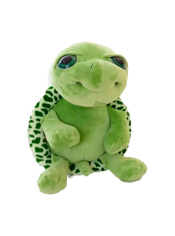 8in Big-Eyed Turtle Doll Super Cute Green Doll Turtle Pillow to Send Baby Kids Doll Birthday Gift Plush Toys Portable