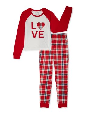 EV1 from Ellen DeGeneres Girls Love Plaid Family Pajamas