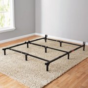 Mainstays 7" Adjustable Bed Frame, Black/White