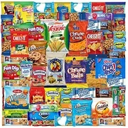 Care Package (52 Count) Ultimate Sampler Mixed Box, Cookies Chips Candy Snacks Box for Office Meetings Schools Friends & Family Military College, Easter Gifts Basket, Snack Variety Pack