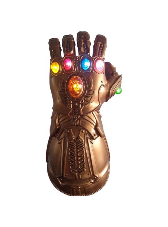 lzndeal Avengers Infinity War Infinity Gauntlet Led Light Thanos Led Gloves Cosplay Prop