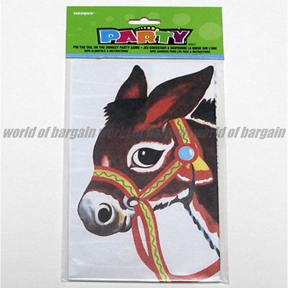 NEW Pin the Tail On the Donkey Party Game Birthday Games Blindfold Included T013