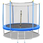 Maxkare 8FT Trampoline with Enclosure & Ladder for Adults & Kids, Exercise Fitness Rebounder Jumping Indoor Outdoor Play, 264 LBS Capacity