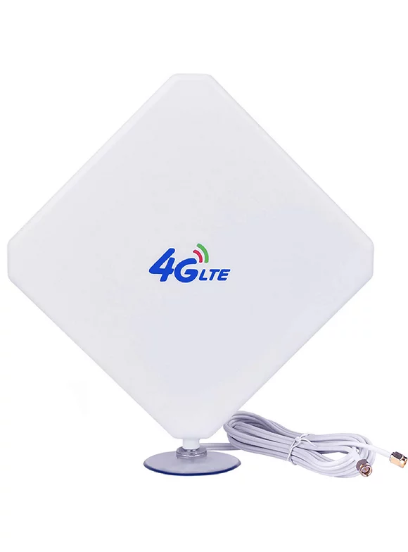 4G High-performance LTE Antenna 35dBi WiFi Signal Booster Amplifier Modem Adapter Network Receiver Antenna with Long Range for Mobile Hotspots