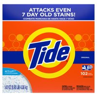 Tide Original 102 Loads, Powder Laundry Detergent, 143 oz