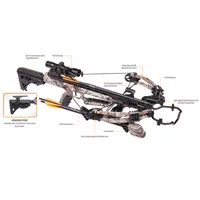 CenterPoint Archery Dagger 390 Compound Crossbow Kit, 390fps, Camo, AXCD190FCK