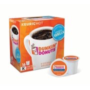 Dunkin' Donuts French Vanilla Keurig Single-Serve K-Cup Pods, Light Roast Coffee, 16 Count