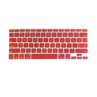 Carevas TPU Keyboard Cover Dustproof Keyboard Protective Film Compatible with Air 13.3 inch A1466/A1369 Dark Red