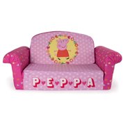 Marshmallow Furniture, Children's 2 in 1 Flip Open Foam Sofa, Nickelodeon Paw Patrol, Pink Edition, by Spin Master