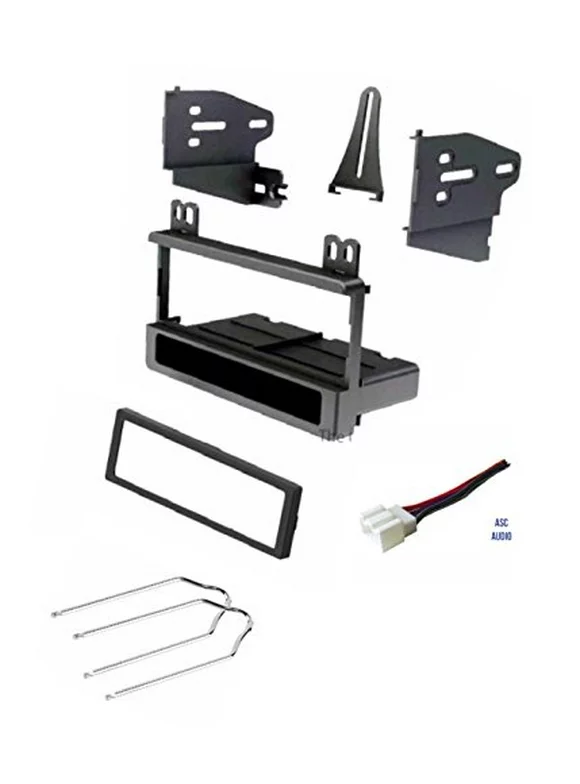 ASC Car Stereo Dash Kit, Wire Harness, and Radio Tool for Installing a Single Din Radio for some 1998-2008 Ford Econoline, 1999-2003 Ford F-150, 1999-2004 Ford F-250/350, 1998-2012 Ford Ranger