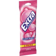 EXTRA Classic Bubble Sugarfree Gum, 3 packs