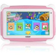 Fusion5 7" KD095 Kids Tablet PC - 64-bit Quad-core, Android 8.1 Oreo, WiFi, Parental Controls, Kids Learning Tools, 32GB Storage, Dual Cameras, Kids apps, Tablet PC for Kids (Pink)