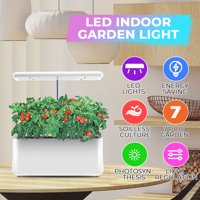 Ecoo Grower IGS-10 Indoor Garden Grow System Soil-free indoor gardening system,35W Indoor LED Plant Grow Lighting Desk Lamp Smart Hydroponic Herb Garden Kit-White