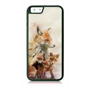 Red Fox Family Black Rubber Case for the Apple iPhone 6 / iPhone 6s - iPhone 6 Accessories - iPhone 6s Accessories