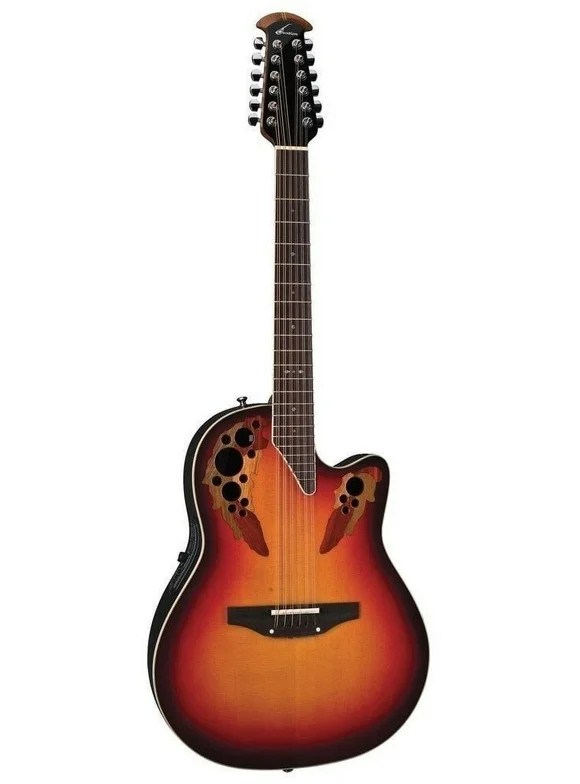 Ovation Pro Series 12-String Elite Acoustic Electric Guitar - New England Burst