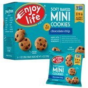 Enjoy Life Mini Chocolate Chip Soft Baked Cookies, Nut Free Cookies, 6 Snack Packs