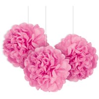Tissue Paper Pom Poms, 9in, 3ct (Click to Select Color)